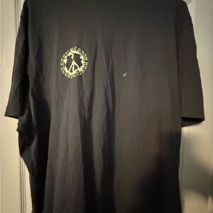 H&M Black Tee with Lime Graphic